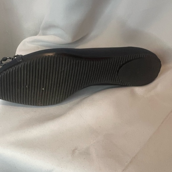 Navy Blue J Renee  Flats with Beaded Rosette - Picture 7 of 7